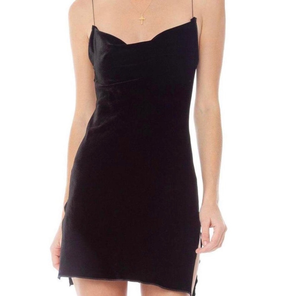 Are You Am I Nique Velvet Dress